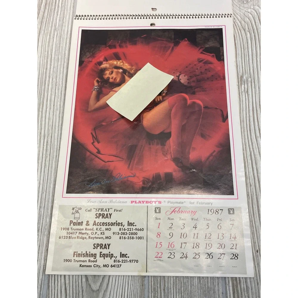 Vintage 1987 Playboy Playmate Wall Calendar Ken Marcus Photography Kansas City